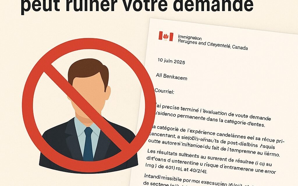 Fausse déclaration visa Canada : le cas d’Ali, étudiant sanctionné pour un faux test de français (article 40 LIPR)