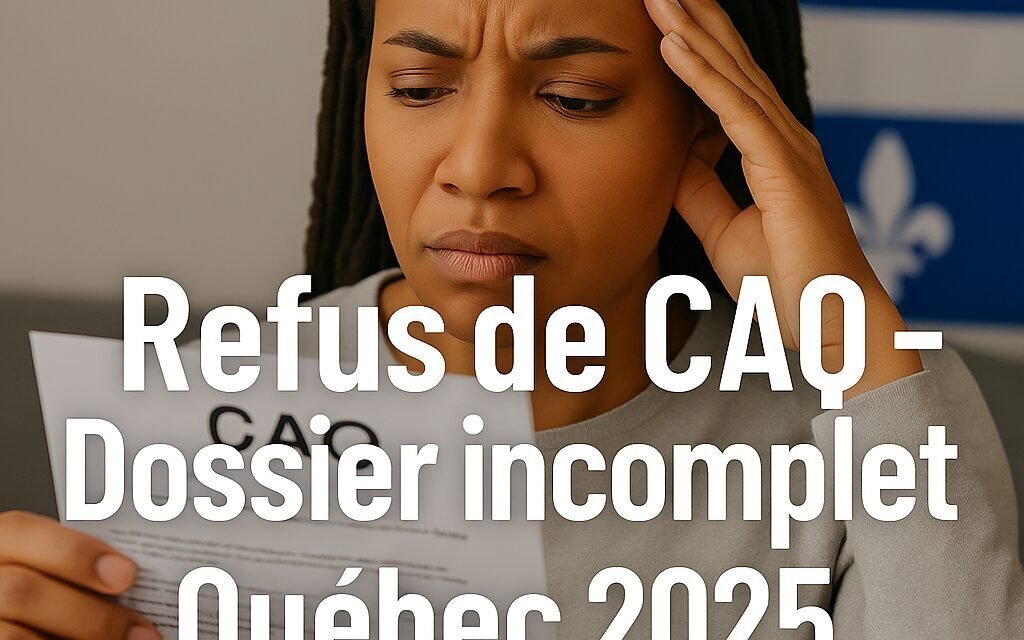 Refus de CAQ pour études : quand un dossier incomplet peut faire échouer tout un projet d’avenir (Règlement sur l’immigration au Québec, art. 13 à 15)