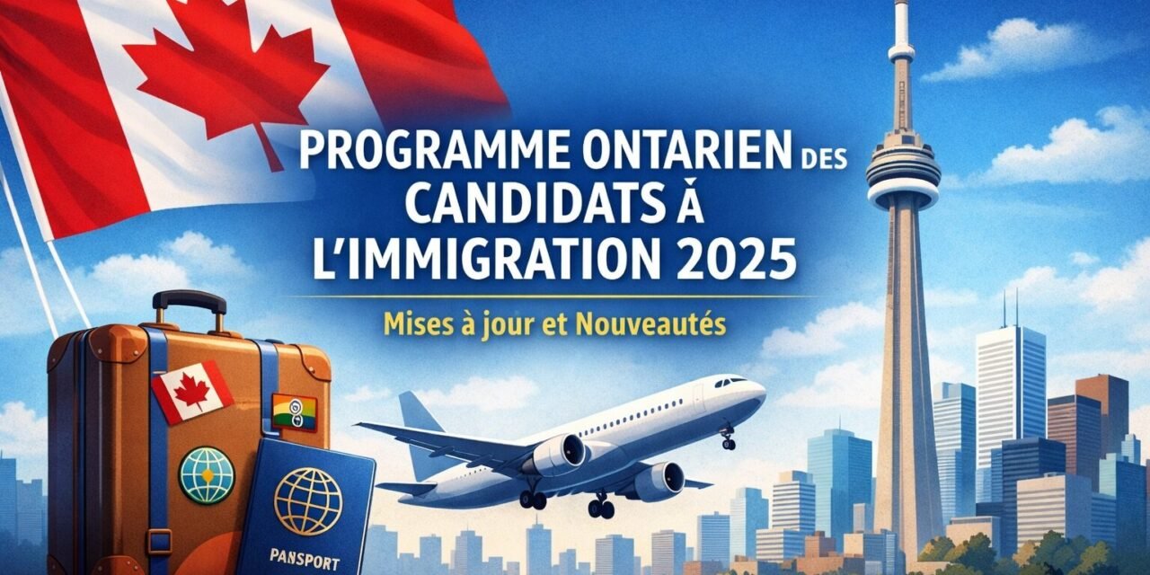 🇨🇦 Mises à jour du Programme ontarien des candidats à l’immigration (POCI) 2025 : quotas, invitations, et nouveau portail des employeurs