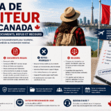 Illustration du visa de visiteur canadien