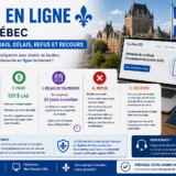 Infographie de la demande de CAQ en ligne au Québec