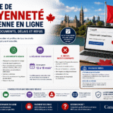 Infographie de la demande de citoyenneté canadienne en ligne