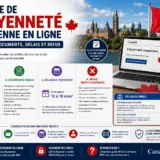Infographie de la demande de citoyenneté canadienne en ligne