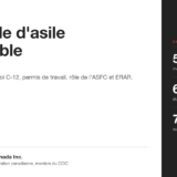 Couverture du guide « Demande d'asile irrecevable » de Ladoual Immigration Canada Inc. : article 104 de la LIPR, loi C-12, permis de travail, rôle de l'ASFC et ERAR.