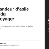 Image de couverture du guide de Ladoual Immigration Canada sur le droit de voyager d'un demandeur d'asile au Canada, avec l'article 108 de la LIPR.
