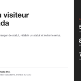 Couverture du guide « Fiche du visiteur au Canada » de Ladoual Immigration Canada Inc. : prolonger son séjour, changer de statut, rétablir un statut et éviter le refus.