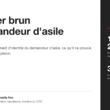 Image de couverture du guide de Ladoual Immigration Canada sur le papier brun du demandeur d'asile, avec la règle du 1er avril 2025 sur les documents expirés.