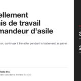 Image de couverture du guide de Ladoual Immigration Canada sur le renouvellement du permis de travail d'un demandeur d'asile, avec le délai de 30 jours.