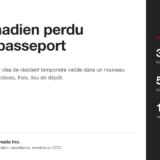 Visa canadien perdu avec le passeport : guide de remplacement du visa de résident temporaire dans un nouveau passeport par IMM 5009, frais de 30 $, par Ladoual Immigration Canada.